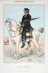 Oficial de Marina, Sitio de París, 1870-1871