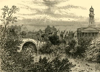 Puente Viejo sobre el Lago, Regents Park, en 1847, c1876