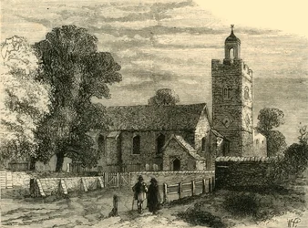 La Antigua Iglesia de Camberwell en 1750