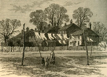 Viejas Cabañas en Back Common, c.1878