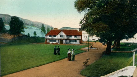 Antiguo jardín inglés, Exposición Internacional Imperial, Londres, 1909