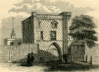 Antigua puerta en Stepney, c. 1872