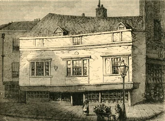 Casas antiguas en Tothill Street, Westminster, 1881