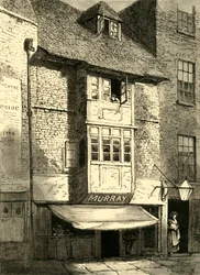 Casas antiguas en Wych Street, 1881