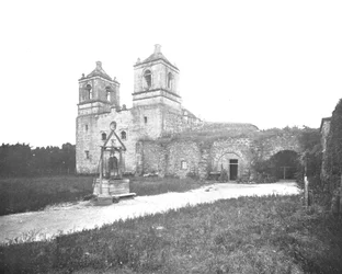 Misión Española Antigua, San Antonio, Texas, EE.UU., c1900