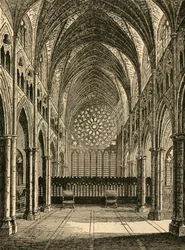 Vieja Catedral de San Pablo - El Interior, Mirando al Este, 1897