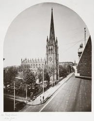 Iglesia de la Trinidad Vieja, Ciudad de Nueva York, Nueva York, EE.UU., c 1865