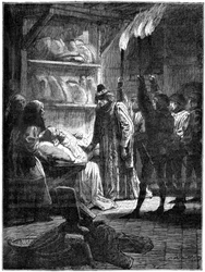 Olivier de Clisson cuenta al rey que intentó asesinarlo, 1898