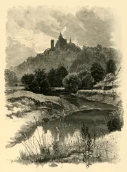 En el Churnet, cerca de Alton Towers, 1898.
