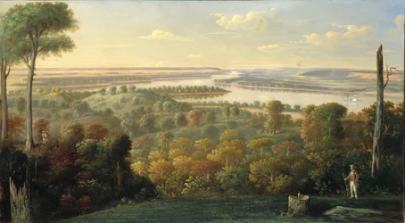 En el río Ohio, ca. 1840