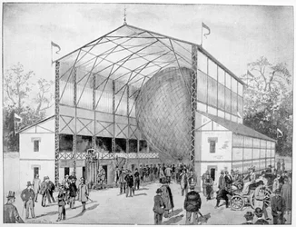 Una de las grandes atracciones de Vincennes, París, 1900