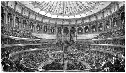 Inauguración del Royal Albert Hall, Londres, 29 de marzo de 1871, 1900