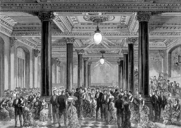 Inauguración de las nuevas oficinas del Daily Telegraph, Fleet Street, Londres, 28 de junio de 1882