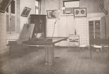 Sala de operaciones del Servicio Médico-Legal, 1914