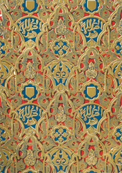 Ornamento en las paredes, Salón de los Abencerrajes, 1907