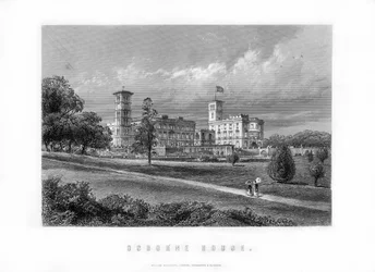 Casa Osborne, antigua residencia real en East Cowes, Isla de Wight, Inglaterra, 1899