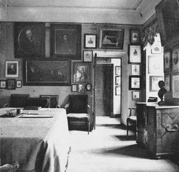 Finca Ostafyevo. La habitación de Karamzin, finales del siglo XIX