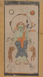 Otsu-e de Shomen Kongoyasha Vajrayaksha