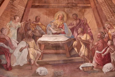 Iglesia de Nuestra Señora de la Asunción. Natividad. Cordon, Francia