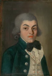 Retrato de un Caballero con Jabot Plisado