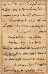 Página de Cuentos de un Loro Tuti-nama: página de texto, c. 1560