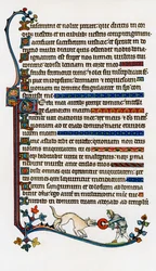 Página de texto decorado, 1284-1316