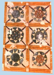 Decoración del techo pintado en la Cripta Stasovsky, Bósforo Cimerio, Kerch, 1928