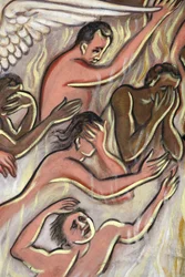Pintura. El Juicio Final. Infierno, Aneho, Togo