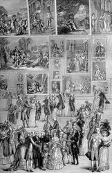 Exposición de pintura, el Louvre, París, 1737 1882-1884