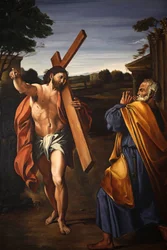 Pintura en la Chiesa Parrochiale, Montesano, Apulia, Montesano, Italia