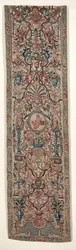Par de colgaduras de cama bordadas, c. 1690