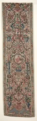 Par de colgaduras de cama de bordado, c. 1690
