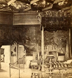 Palacio de Holyrood. Dormitorio de la Reina María, c1912