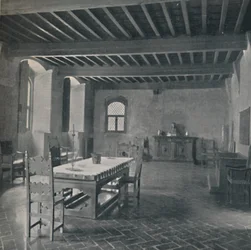 Palazzo Davanzati, sala principal en el tercer piso, 1928