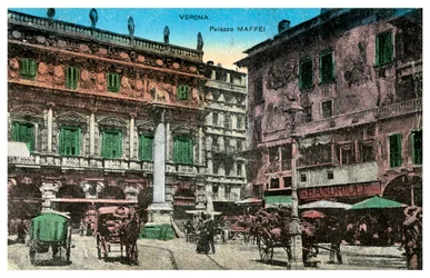 Palazzo Maffei, Verona, Italia, finales del siglo XIX o principios del siglo XX