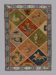 Tela de vestido de panel, China, dinastía Qing
