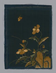 Tela de mobiliario de panel, China, período Kangxi, dinastía Qing 1644-1911