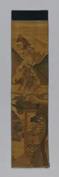 Panel de tela de mobiliario, China, dinastía Qing 1644-1911, 1800-1900