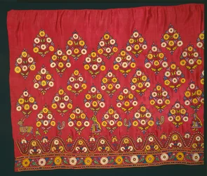 Panel para una falda Ghagra, finales de 1800 o principios de 1900