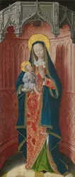 Paneles del Altar Mayor de la Cartuja de Saint-Honoré, Thuison-les-Abbeville: Virgen y...
