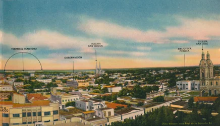 Panorama del Sector Central de Barranquilla, c1940s