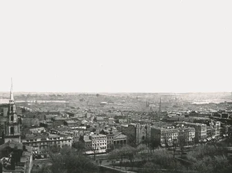 Panorama de la ciudad de Boston, EE.UU., 1895