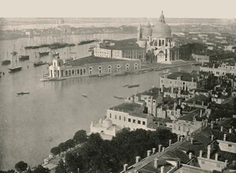 Panorama de la ciudad de Venecia, Italia, 1895