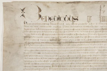 Bula Papal confirmando la carta del Obispo Henry Wardlaw, recto