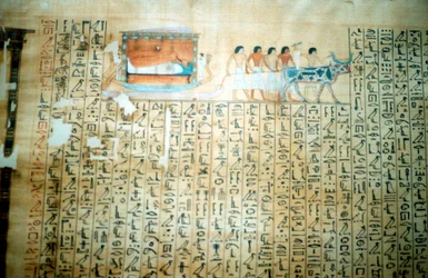 Papiro de un Libro de los Muertos del Antiguo Egipto