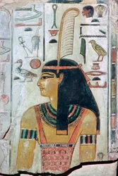 Imagen en papiro de la diosa Maat