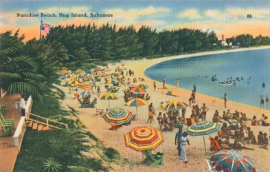 Playa Paraíso, Isla Hog, Bahamas, c1930