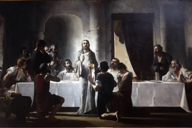 París, Francia Iglesia de Saint-Francois-Xavier La última cena por Henri Lerolle