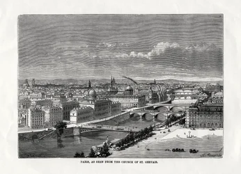 París, visto desde la iglesia de San Gervasio, Francia, 1879