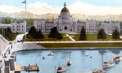 Edificios del Parlamento, Victoria, Columbia Británica, Canadá, c1900s